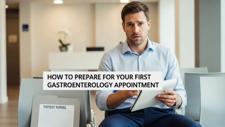 HOW TO PREPARE FOR YOUR FIRST GASTROENTEROLOGY APPOINTMENT
