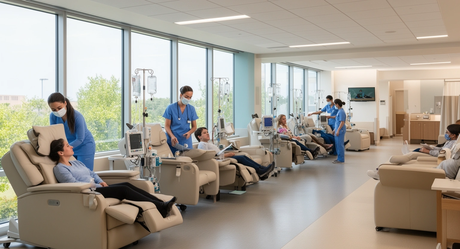 Cancer treatment and oncology infusion center at Siteman Cancer Center Barnes-Jewish Hospital