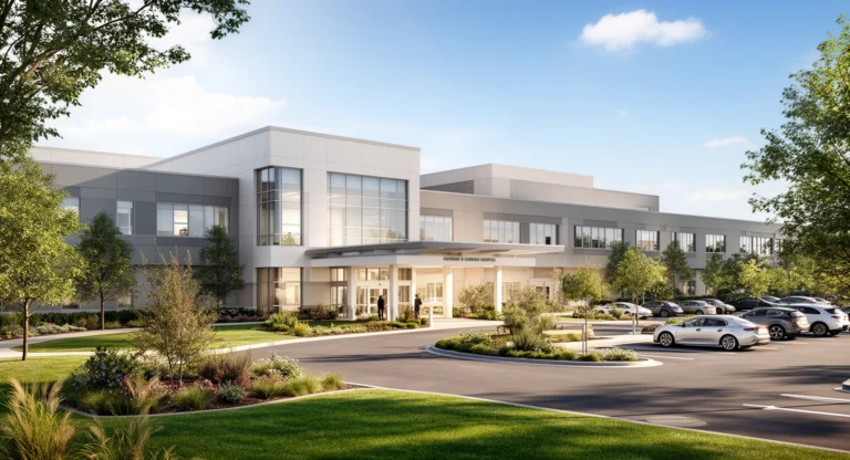 Barnes-Jewish West County Hospital exterior in Creve Coeur Missouri