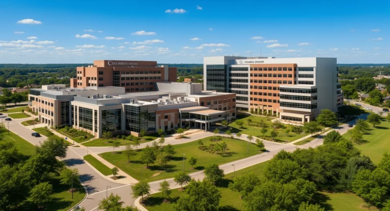 Boone Hospital Center exterior campus in Columbia, Missouri