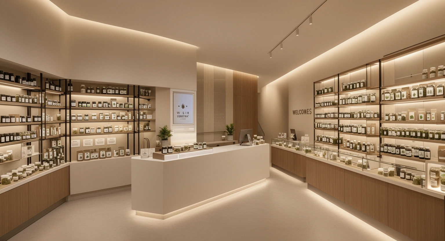 Butter Weed Dispensary Santa Ana modern cannabis retail interior with product displays