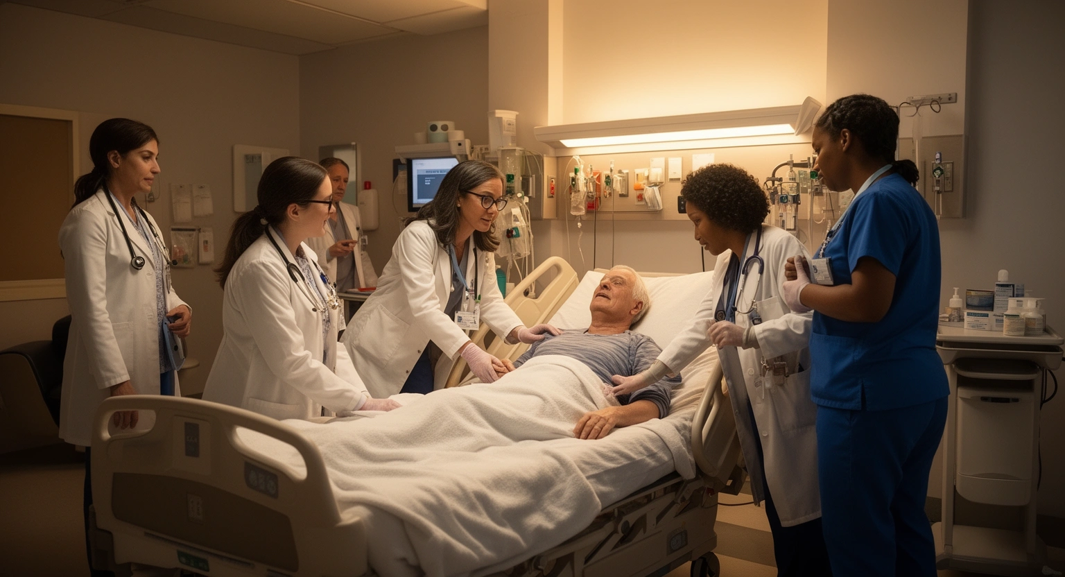 Capital Health compassionate medical team providing patient care in New Jersey hospital setting