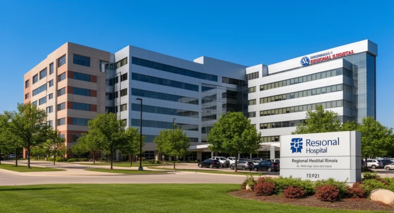 Carle Foundation Hospital Urbana Illinois regional medical center exterior with Level I Trauma Center designation