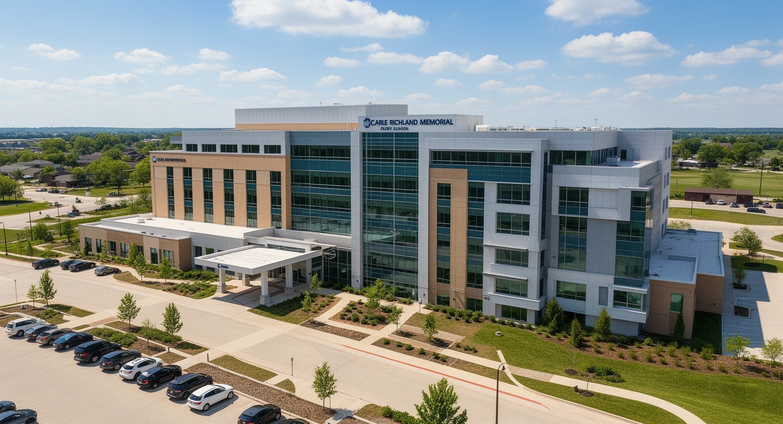 Carle Richland Memorial Hospital campus in Olney, Illinois