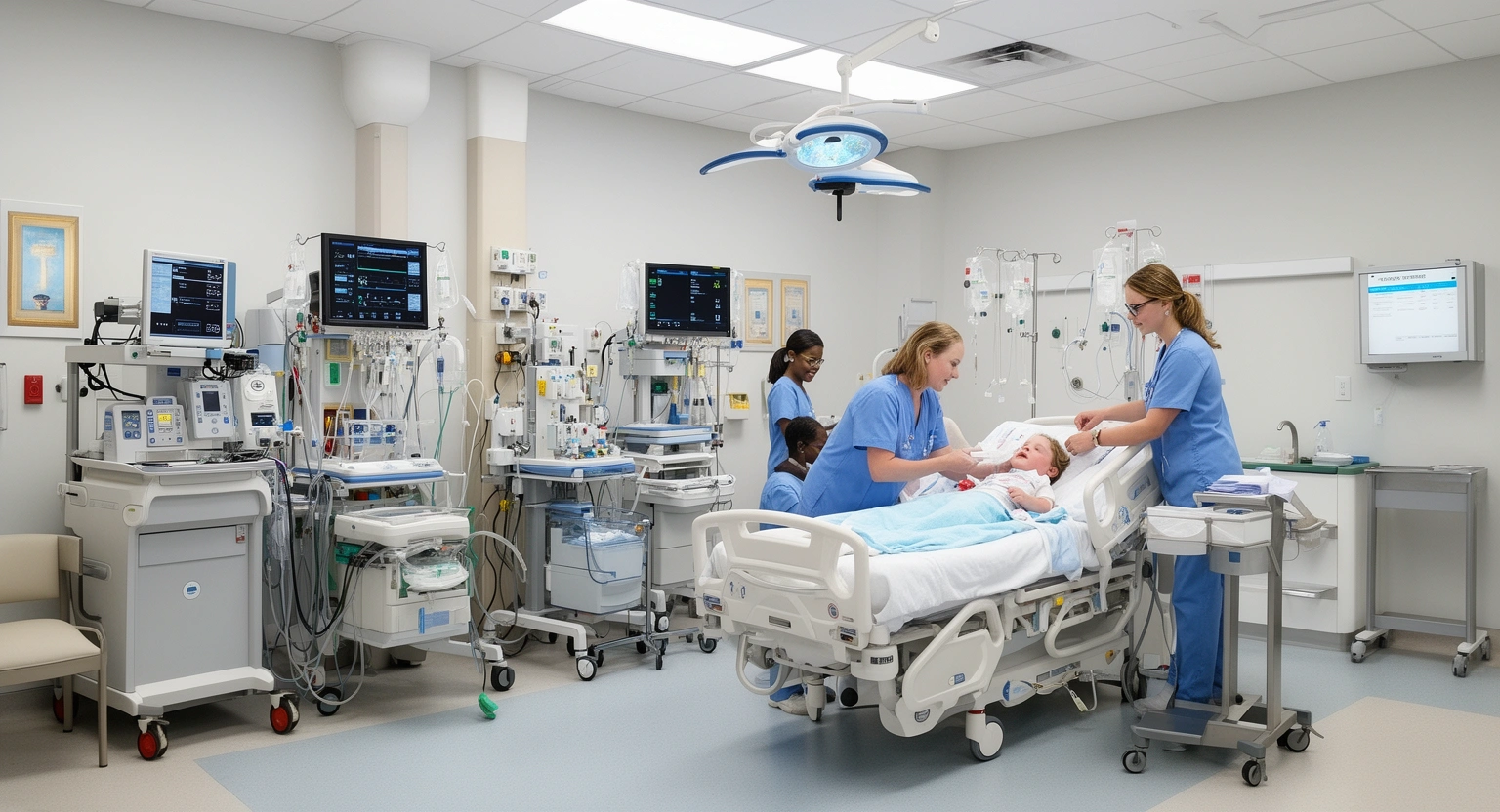 Pediatric intensive care unit and Level I Trauma Center at Children's Medical Center Dallas