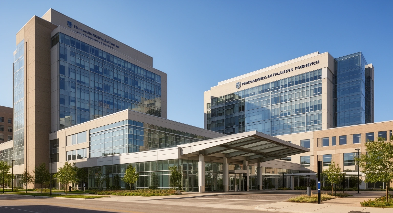 Froedtert Hospital Milwaukee Wisconsin academic medical center exterior campus building
