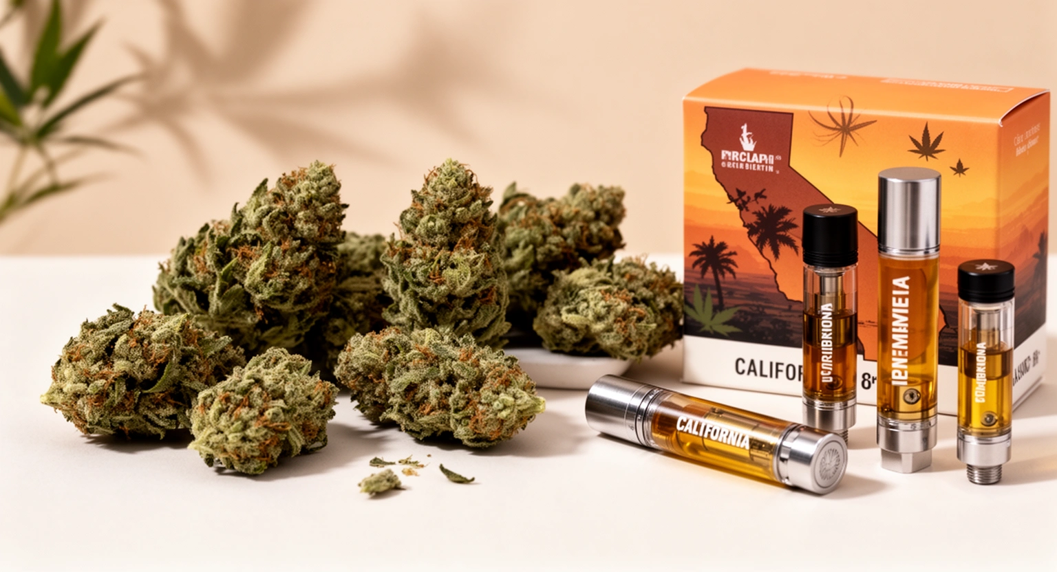 Premium cannabis flower and vape products from Golden State Canna Fresno delivery menu
