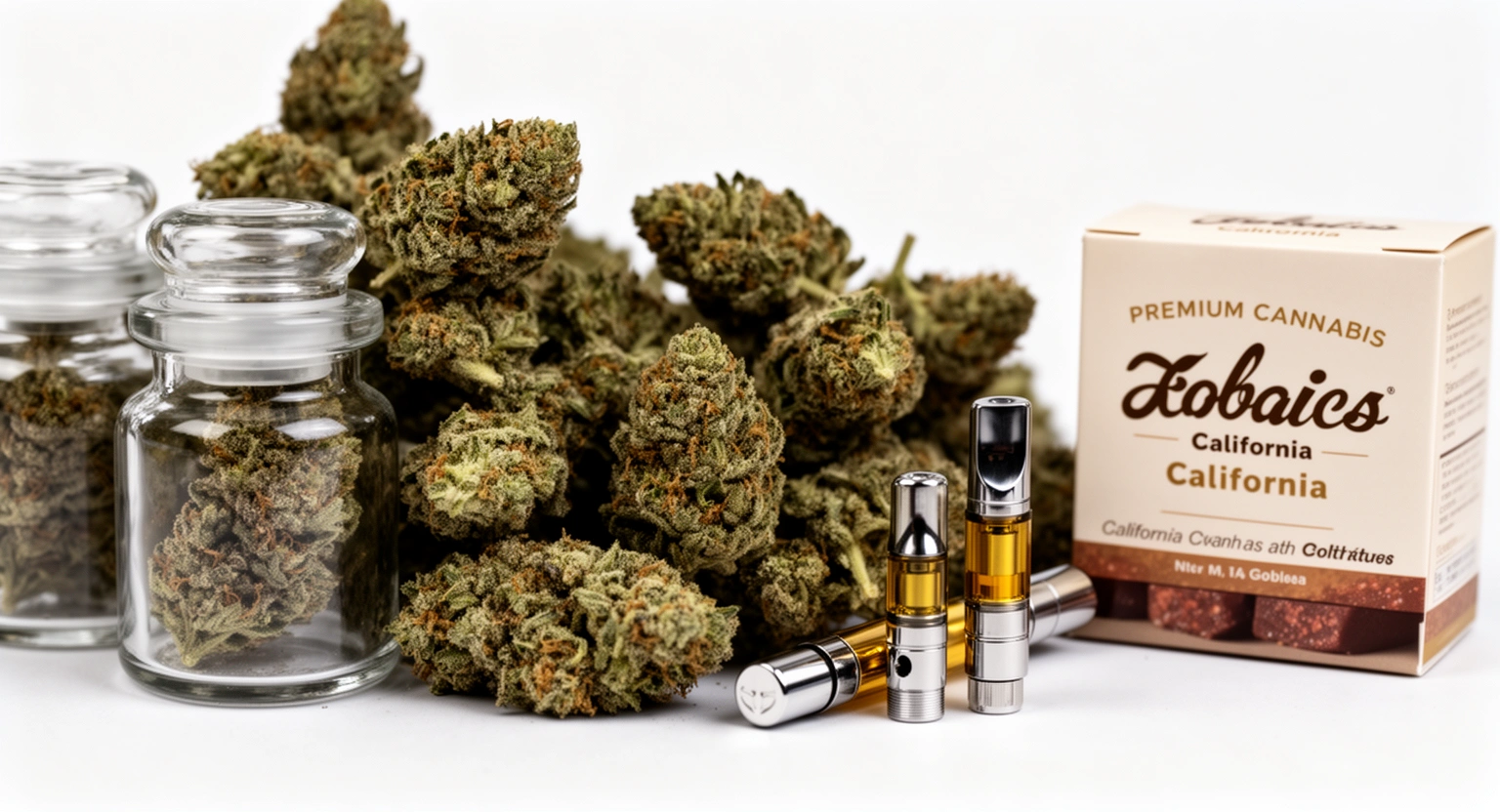 Premium cannabis flower and vape brands available through Golden State Canna Santa Barbara delivery