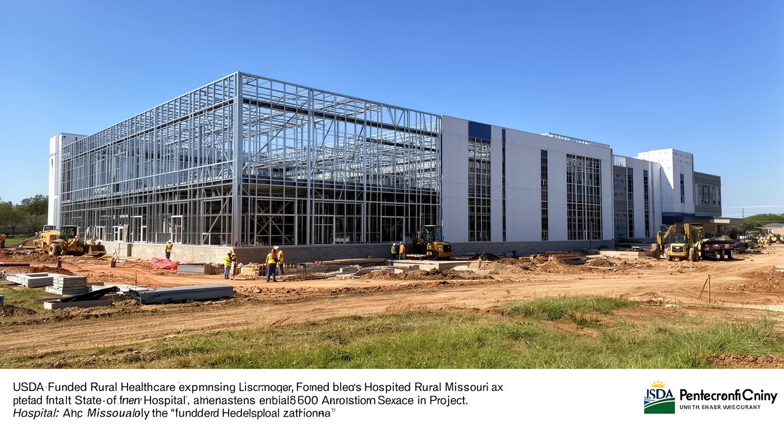 New Harrison County Community Hospital construction site Bethany Missouri expansion project