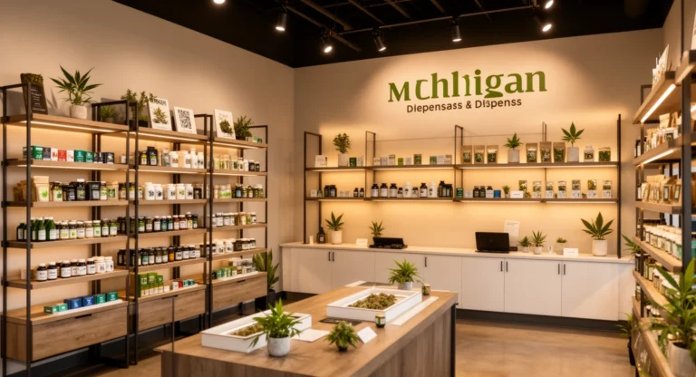 High Level Health Weed Dispensary Bay City Michigan interior retail space