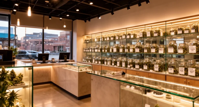 High Level Health Weed Dispensary Lincoln St Denver Colorado Golden Triangle neighborhood