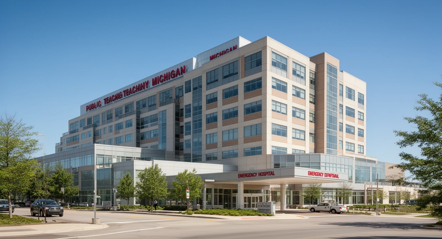 Hurley Medical Center Flint Michigan Level I Trauma Center exterior hospital building