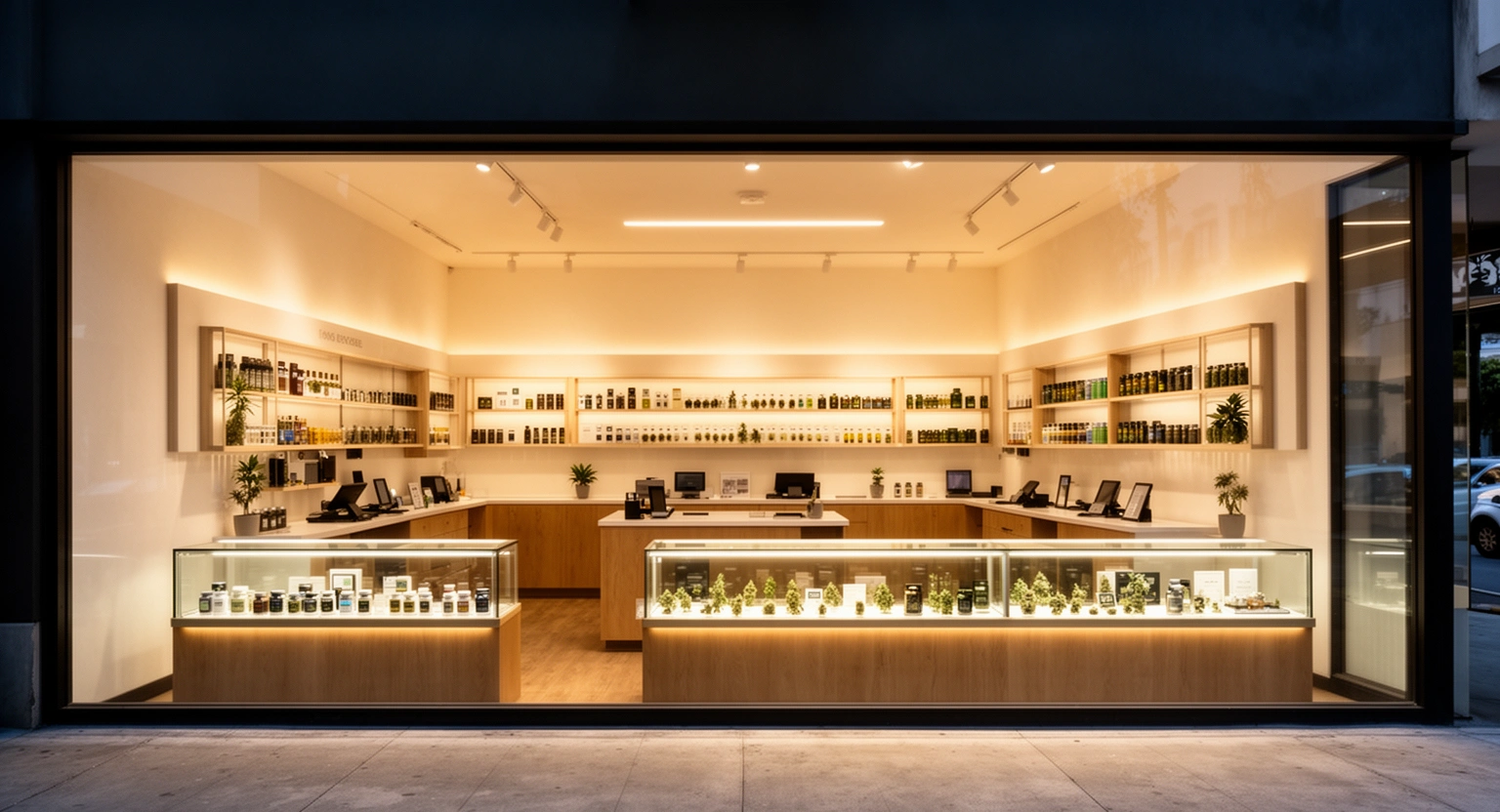 LA Cannabis Co Weed Dispensary Inglewood exterior and cannabis retail environment