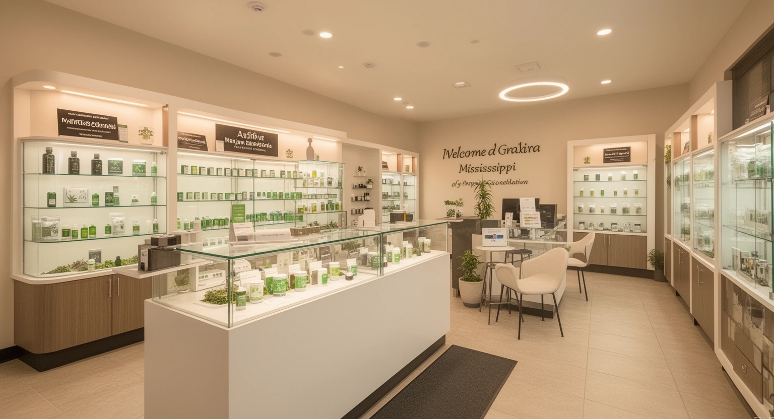 LeafMed Medical Marijuana Dispensary Bay St. Louis Mississippi interior