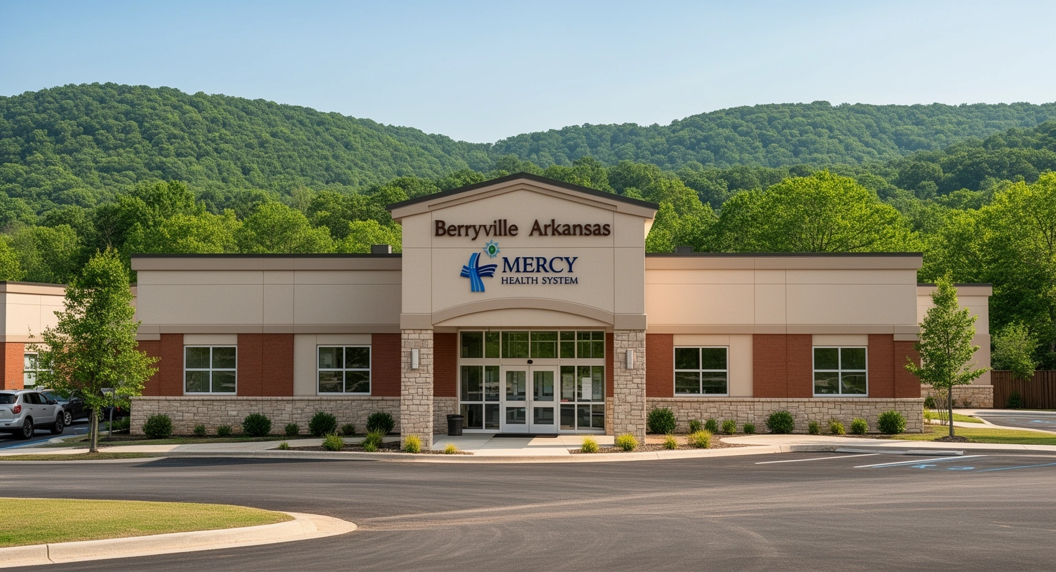 Mercy Hospital Berryville Arkansas community hospital exterior on Carter Street