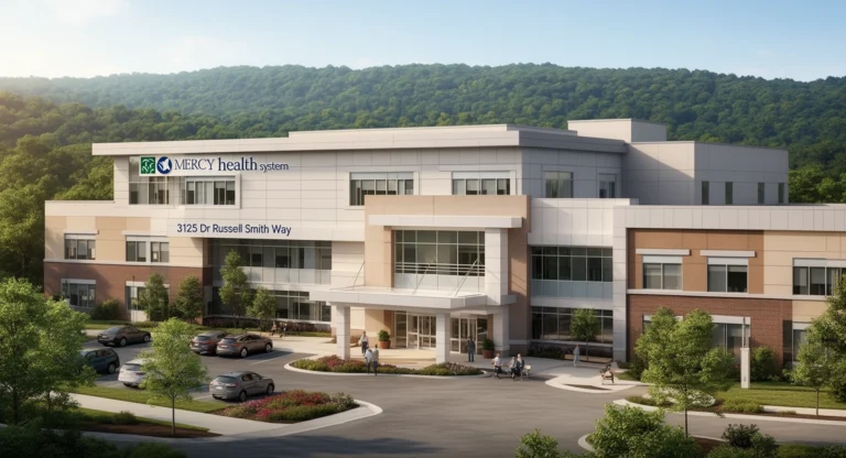 Mercy Hospital Carthage Missouri McCune-Brooks hospital building on Dr Russell Smith Way