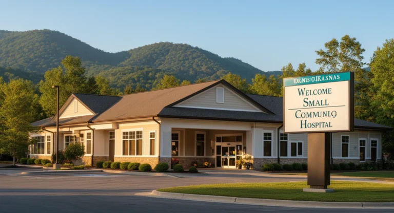 Mercy Hospital Paris Arkansas exterior view Logan County