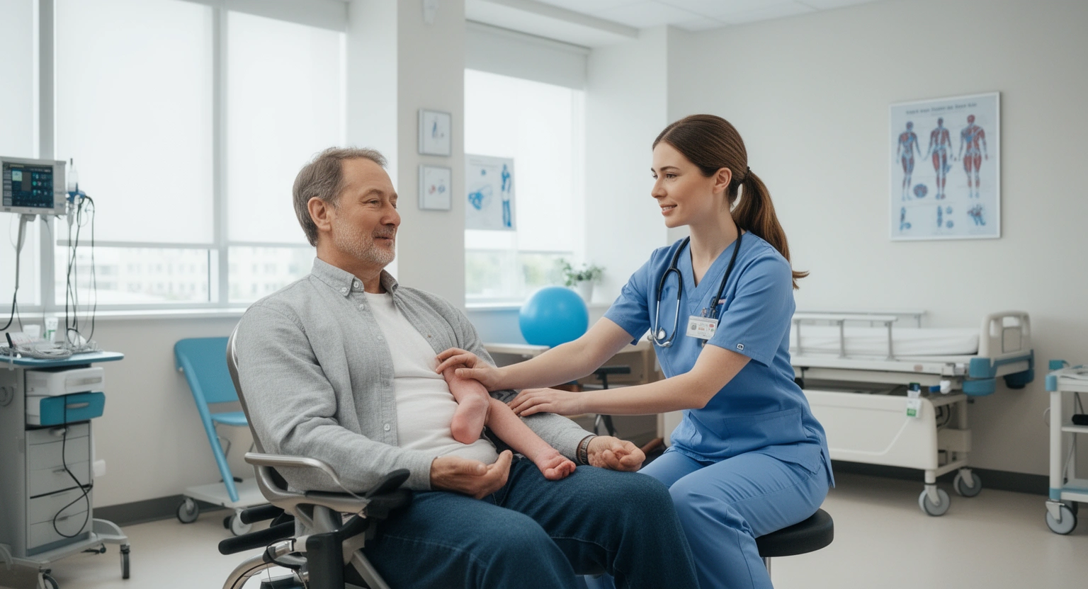 Therapy services physical occupational and speech rehabilitation at Mercy St. Francis Hospital