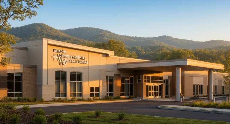 Mercy Hospital Waldron Arkansas exterior view Scott County