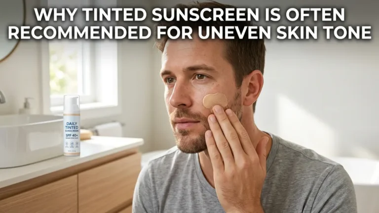 Why Tinted Sunscreen Is Often Recommended for Uneven Skin Tone