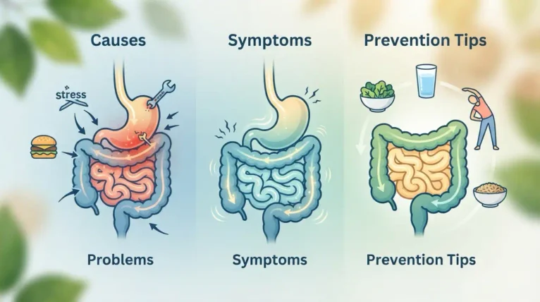 Common Digestive Problems Causes, Symptoms, and Healthy Prevention Tips