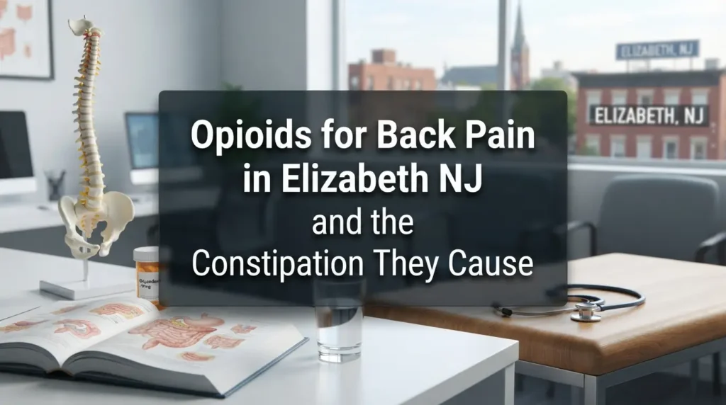 Opioids for Back Pain in Elizabeth NJ and the Constipation They Cause