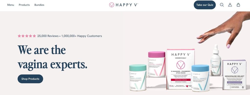 3. Happy V: Best for a Cranberry and D-Mannose Pairing